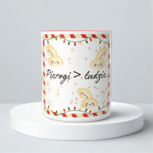 Świąteczny Kubek na Święta - Pierogi > Ludzie